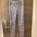 American Eagle Outfitters Jeans | Aeo Grey Low Rise Distressed Jegging | Color: Gray | Size: 00