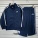 Adidas Matching Sets | Adidas Tracksuit Toddler Unisex In Navy Blue - Size 24 Months | Color: Blue | Size: 24mb