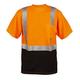 10-Pack of Cordova V450-3XL Cor-Brite Type R Class II Orange Birdseye Mesh T-Shirt Short Sleeves Chest Pocket 2-Inch Silver Reflective Tape 3X-Large