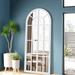 Wooden Arched Full Length Mirror in White Laurel Foundry Modern Farmhouse® | 70.9 H x 31.5 W x 1.2 D in | Wayfair 21322D8C2AC64216804AFC284E981EC1
