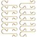 50 Pack Christmas Ornament Hooks Gold Xmas Ornament Hangers Metal Wire Hooks S-Shaped for Christmas Tree Party Balls Decoration