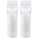 Yebeauty Root Comb Applicator Bottle 2 Pack 6 Ounce Applicator Bottle for Hair Dye Bottle Applicator Brush Root Comb Bottle with Graduated Scale-White