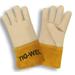 12-Pack of Cordova 8130XL Premium Grain Cowhide Mig-Tig Work Gloves 4-Inch Russet Split Gauntlet Aramid Sewn X-Large