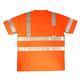 10-Pack of Cordova V4302XL Cor-Brite Type R Class III Orange Birdseye Mesh T-Shirt Short Sleeves Chest Pocket 2-Inch Silver Reflective Tape 2X-Large