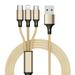 Pro USB 3in1 Multi Cable Compatible with Samsung Galaxy S7/S7 Edge/S6/S6 Edge/S5/Note 3/Note 2 Data Universal Extra Strength for Fast Quick Charging Speeds! (Rose)