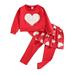 TAIAOJING Baby Girl Outfit Toddler Kids Children Winter Autumn Unisex Long Sleeve Holiday Sweatshirt Clothes Fall Outfits 2-3 Years