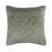 Throw Pillow Case Decorative Grey 12 x12 (30x30 cm) Pillow Covers Velvet Geometric & Quilted Throw Pillow Covers Solid Color Pattern Modern Style - Diamond Grey