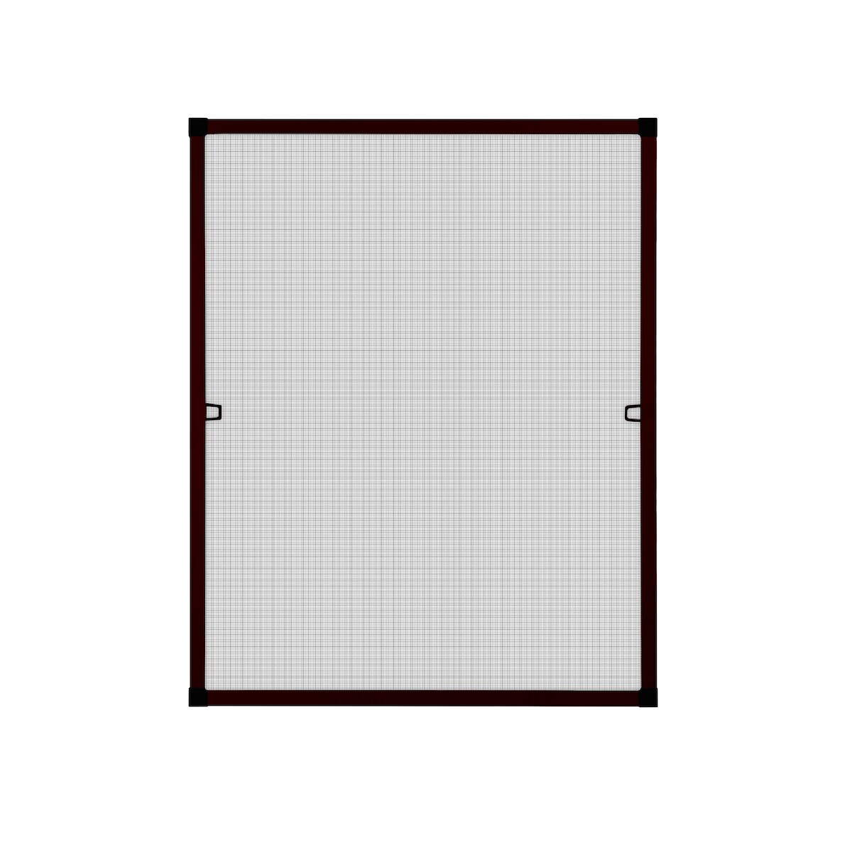 APANA Fliegengitter Insektenschutz Fenster Alu Rahmen Bausatz 120 x 140 cm braun auf Maß Image