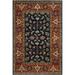 SAFAVIEH Royalty ROY257A Handmade Navy / Rust Rug