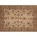Ahgly Company Indoor Rectangle Traditional Dark Sienna Brown Persian Area Rugs 2 x 4