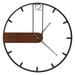 Vintage Style Large Decor Nordic Iron Silent Minimalist Hanging Clocks Wall Clock for Living Room Lounge Indoor Home Decor Hotel Decoration - Style 1