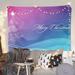 Wall Tapestry Christmas Colorful Tapestry Background Party Family Christmas Wall Decoration(150*130cm)