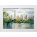 Vassileva Silvia 14x11 White Modern Wood Framed Museum Art Print Titled - Central Park Early Spring