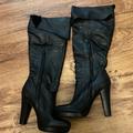 Jessica Simpson Shoes | Jessica Simpson Black Leather Boots | Color: Black | Size: 8