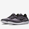 Nike Shoes | Nike Mens Shoes Free Rn Flyknit Black Gray White Mens Nike Running Shoes Mens 9 | Color: Black/Gray | Size: 9