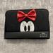 Disney Bags | Disney Minnie Mouse Wallet | Color: Black/Red | Size: Os