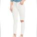 Levi's Jeans | Levi's 721 White High Rise Destructed Frayed Ankle Skinny Jeans | Color: White | Size: 26