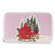 Loungefly Dr Seuss How the Grinch Stole Christmas Sleigh Zip Around Wallet, Multicolored, Bifold