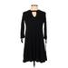 Iz Byer Casual Dress - Sweater Dress: Black Dresses - Women's Size X-Small