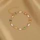 Bracelet papillon en cristal pour femme mauvais œil perle coeur bijoux de fête mode coréenne