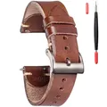 HEMSUT-Bracelets de montre en cuir pour hommes Buttero italien bracelet de montre fait main