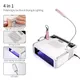 Machine à ongles multiple 4 en 1 aspirateur dépoussiéreur avec lumière UV lampe à ongles 30000