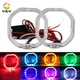 Angel Eyes Square Guide Halo Ring LED Daytime Running Lights with Driver Bi SG Sauna Light Lenses