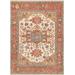 "Pasargad Home Serapi Collection Hand-Knotted Wool Area Rug, 8'10"" X 11' 9"", Ivory - Pasargad Home PH-04 9x12"