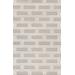 "Pasargad Home Edgy Collection Hand-Tufted Bamboo Silk & Wool Area Rug, 5' 0"" X 8' 0"", Silver - Pasargad Home pvny-22 5x8"