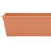 Bloem Dayton Window Box Planter: 24" - Coral - 100% Recycled Durable Plastic Box, Elevated Feet, For Indoor and Outdoor Use