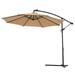 10 FT Solar LED Patio Outdoor Umbrella Hanging Cantilever Umbrella