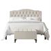 CraftPorch 2 Piece Bedroom Bench Set Transitional Button Tufted Bed
