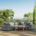 Commix 5-Piece Outdoor Patio Sectional Sofa-EEI-5589