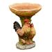 mnjin resin birdbath polyresin antique garden bird bath for home garden yard yellow