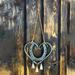 EQWLJWE Lucky Love Horseshoe Wind Chimes 3D Retro Double Sided Copper Wind Chimes Love Wind Chimes Garden Window Decorations Suitable for Valentine s Day Gifts Bring Good Luck to Love