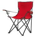 Folding Camping Chair Ultralight Outdoor Portable Chair with Cup Holder and Carry Bag Padded Armrest Oversized Camping Chair Collapsible Lawn Chair for BBQ Beach Hiking Picnic Red TE073