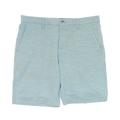 Callaway Golf Mens Micro Striped Flat Front Walking Shorts (34 Medium Blue)