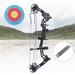 FETCOI Compound Bow 35-70 Pounds Draw 329 Fps Including 12 Arrows and Bullseye Paper for Adult Professional Hunting Target Practice Arrow Archery Hunting Shooting