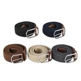 DODOING Belt for Men Mens Stretch Braided Web Belt Elastic for Casual Golf Hunting Pants Jeans Unisex Gift Elastic Braided Belt