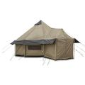 Guide Gear Base Camp Tent Outdoor Hiking Hunting Four Season Camping with Stove Jack