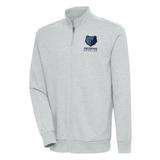 Men's Antigua Heather Gray Memphis Grizzlies Action Full-Zip Jacket