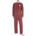 Men's Concepts Sport Red Pittsburgh Steelers Holly Allover Print Knit Long Sleeve Top & Pants Set