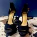 Jessica Simpson Shoes | Jessica Simpson Black Velvet Heels | Color: Black | Size: 8