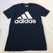 Adidas Shirts | Adidas Shirt Mens Sz Small Blue Athletic Logo Short Sleeve T-Shirt | Color: Blue/White | Size: S