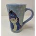 Disney Dining | Eeyore Coffee Mug Disney Store Original Winnie The Pooh Winter Texture Snowflake | Color: Blue/White | Size: Os