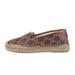 Gucci Shoes | Gucci Lame Nappa Gg Monogram Espadrilles Flats Brown Beige | Color: Brown | Size: 38eu