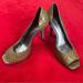 Jessica Simpson Shoes | Jessica Simpson Open Toe Heels Patent Leather Josette Leather Size 7 1/2 Used | Color: Green | Size: 7.5