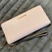Michael Kors Bags | Michael Kors Jet Settravel Leather Continental Wallet Wristlet Powder Blush $228 | Color: Pink | Size: Os
