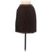 Ann Taylor LOFT Outlet Casual Mini Skirt Mini: Brown Solid Bottoms - Women's Size 4 Petite