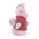 Jellycat Cozy Crew Pink Seahorse Collectable Plush Decoration